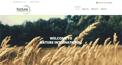 Desktop Screenshot of natureintl.com